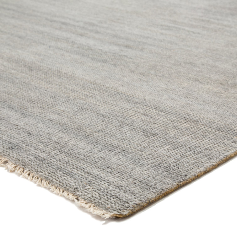 Vapor Gray Hand-Knotted Wool 10' x 14' Transitional Area Rug