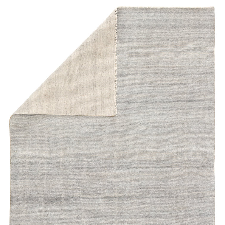 Vapor Gray Hand-Knotted Wool 10' x 14' Transitional Area Rug