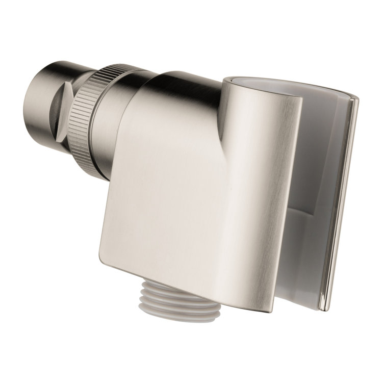 Polished Nickel Modern Wall-Mounted Shower Arm Bracket