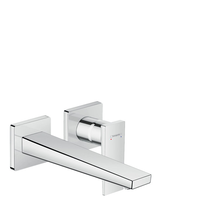 Sleek Eurostyle Brushed Nickel Wall-Mounted Modern Faucet