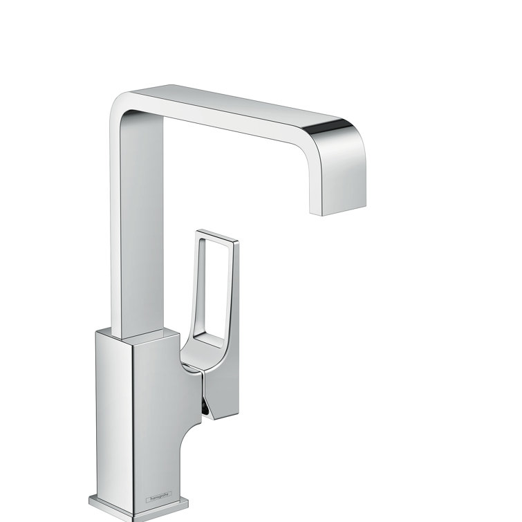 Chrome Modern Single Hole Vessel Bathroom Faucet