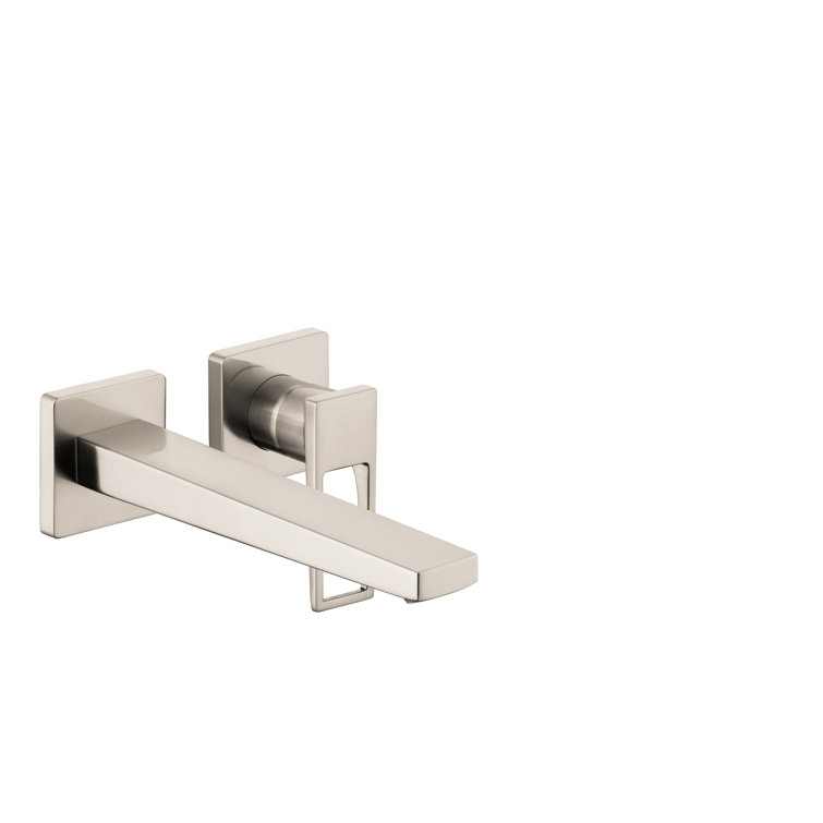 Metropol Brushed Nickel Wall-Mounted Bathroom Faucet