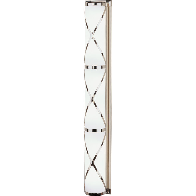 Chase Polished Nickel 6-Light Wall Sconce with Frosted Glass