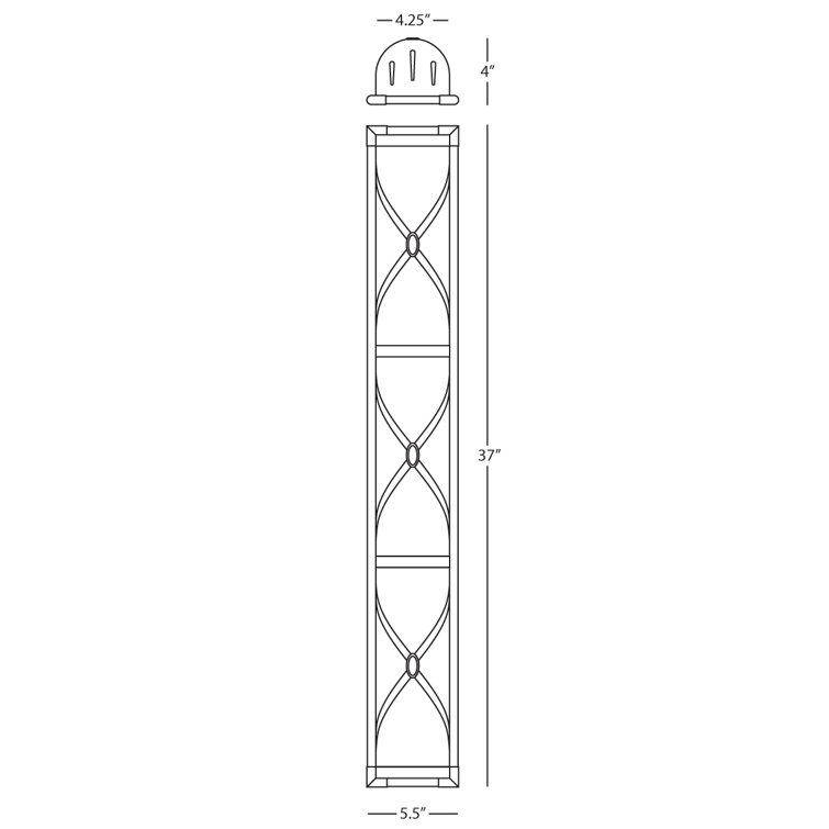 Chase Polished Nickel 6-Light Wall Sconce with Frosted Glass