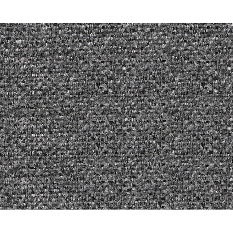 Gray Plush Textured Rocker Recliner with Padded Arms
