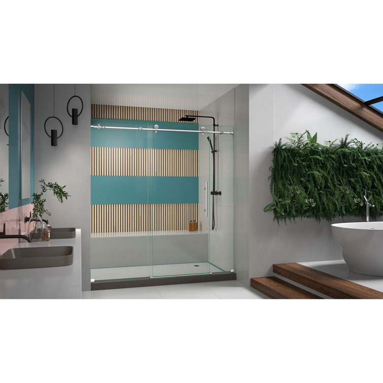 Enigma-X Frameless 72" Clear Glass Sliding Shower Door
