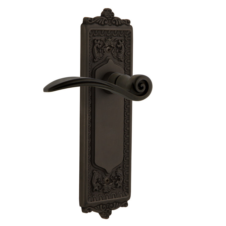 Oil-Rubbed Bronze Egg & Dart Plate Passage Swan Lever