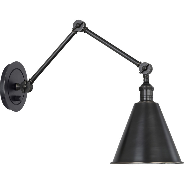 Deep Patina Bronze Dimmable Swing Arm Wall Sconce