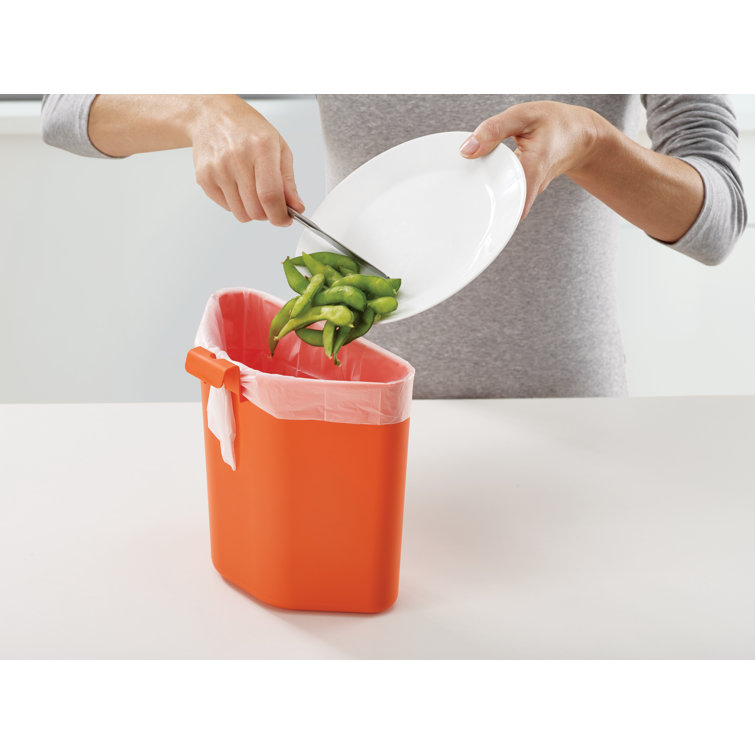 Graphite Dual Compartment Kitchen Trash and Recycling Bin