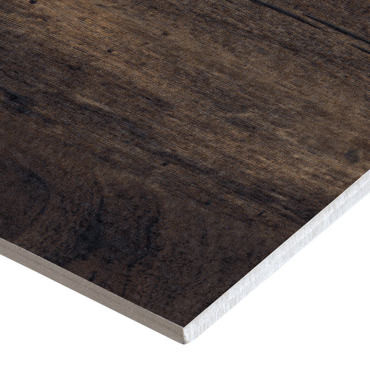 Bark Matte Porcelain Wood Look Floor and Wall Tile 8" x 48"