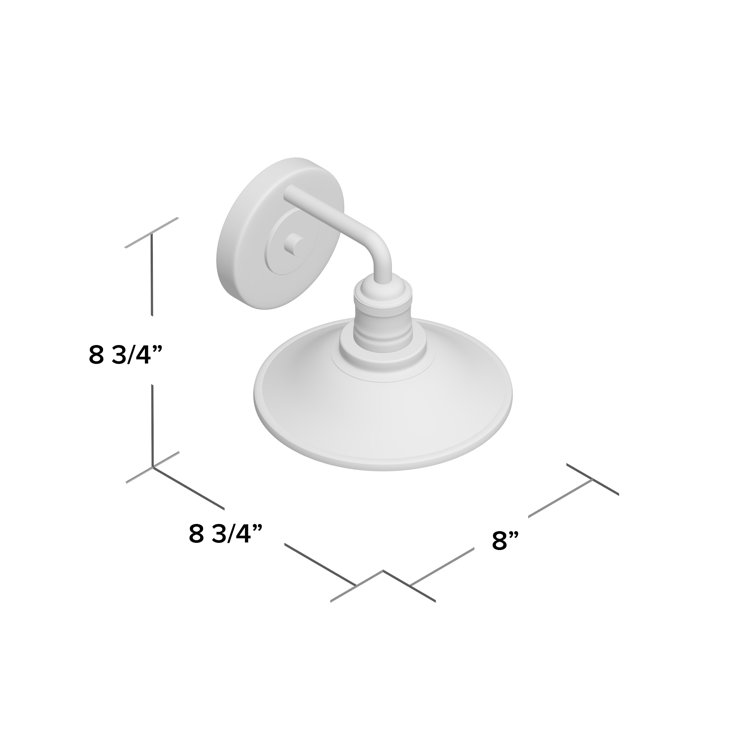 Rigby Polished Nickel Dimmable 1-Light Bath Sconce