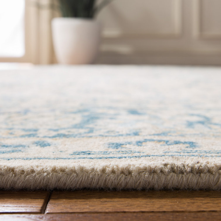 Imogen Hand-Knotted Wool 6' x 9' Lago Blue Area Rug
