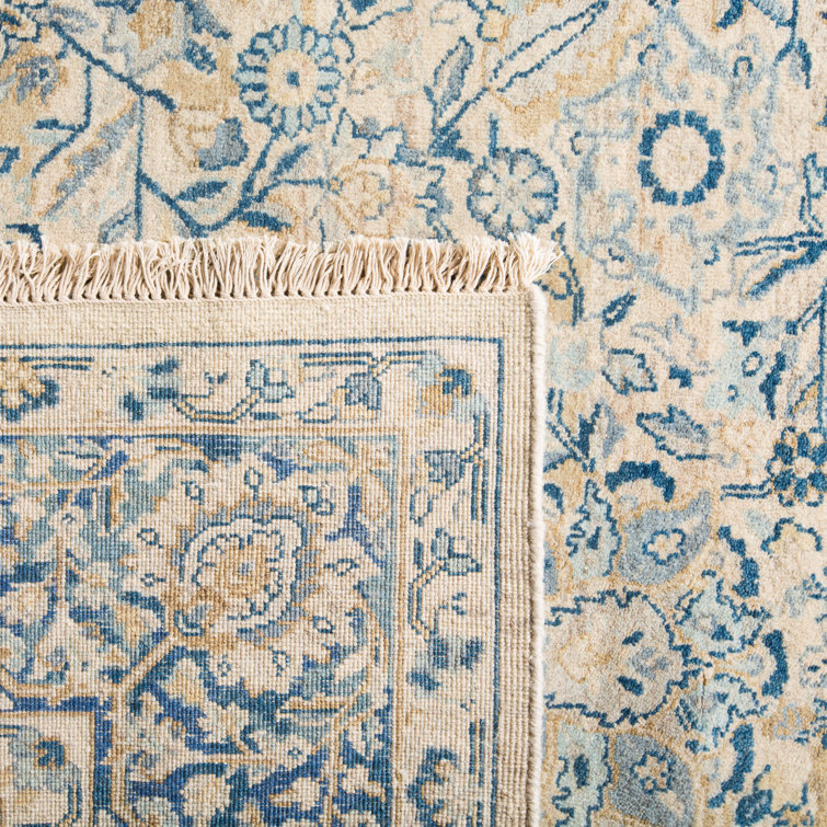 Imogen Hand-Knotted Wool 6' x 9' Lago Blue Area Rug