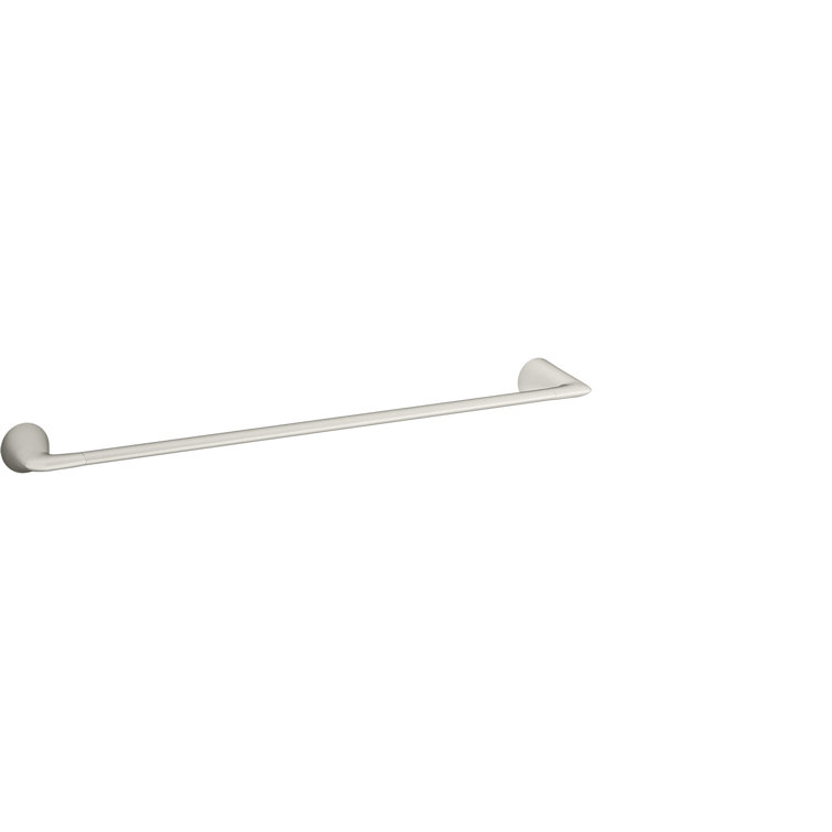 Polished Chrome 24" Modern Wall Mounted Towel Bar