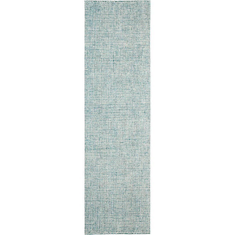 Harrison Handmade Tufted Green Wool Area Rug