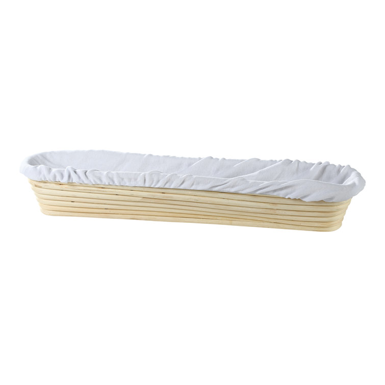 Natural Rattan Oval Kids Food Serving Basket