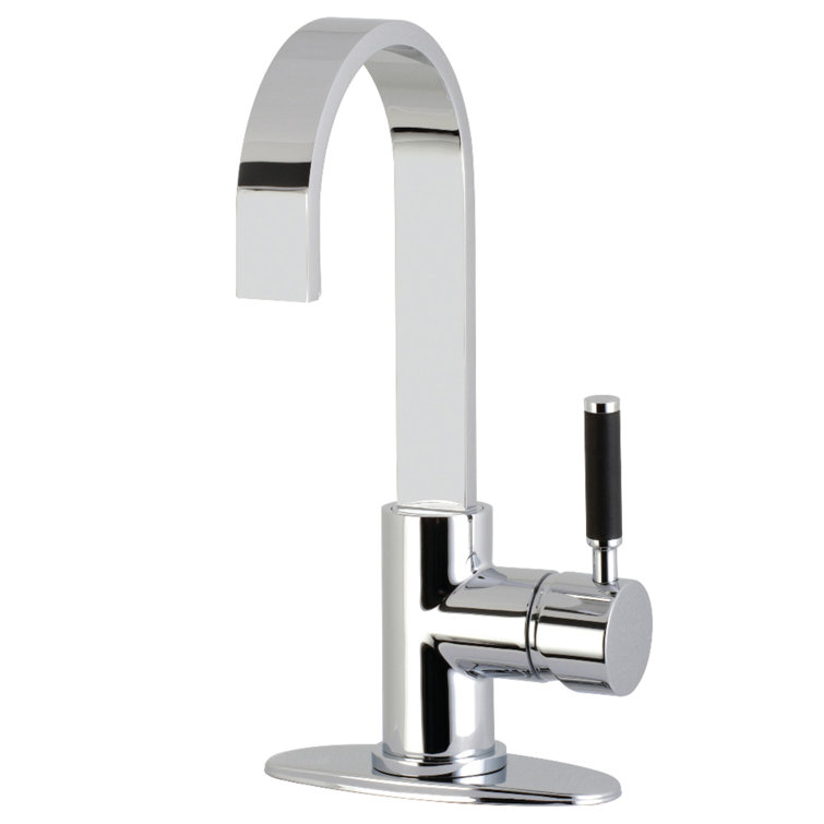 Polished Chrome Single-Handle Deck Mount Bar Faucet