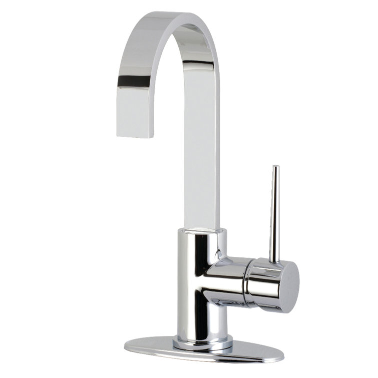 Polished Chrome Modern High Spout Bar Faucet