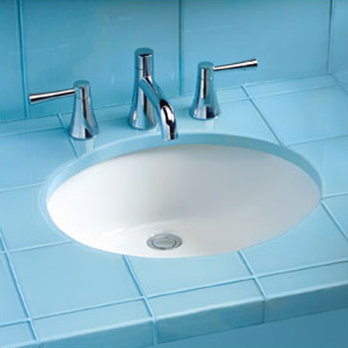 Elegant Oval Undermount Beige Ceramic Bathroom Sink with Overflow
