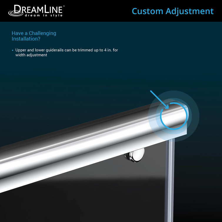 Charisma 60" Frameless Sliding Shower Door with Brushed Nickel Hardware