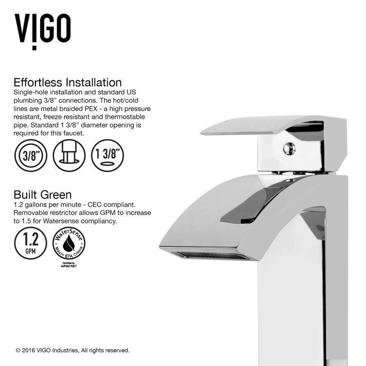 Sleek Chrome Modern Single-Handle Vessel Bathroom Faucet