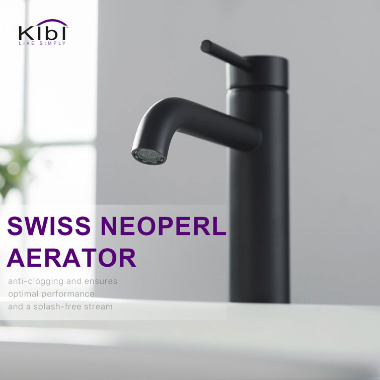 Elegant Matte Black Lead-Free Brass Vessel Sink Faucet with Pop-Up Drain