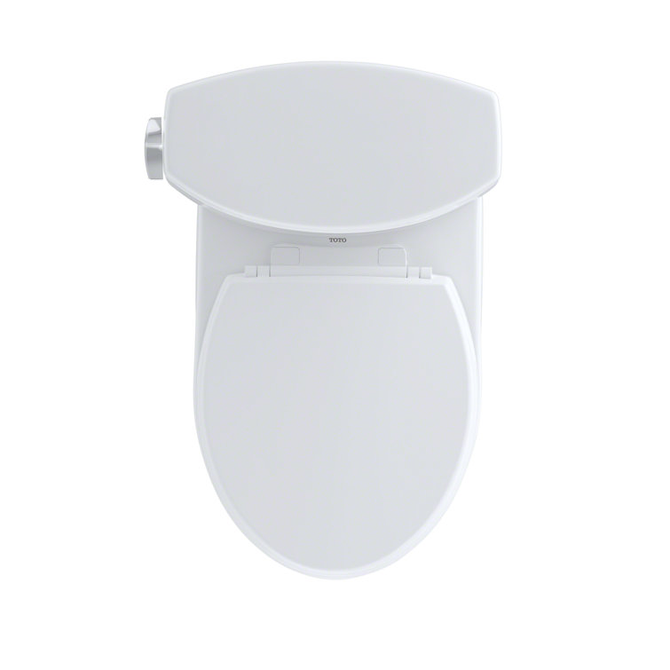 Cotton White Round Two-Piece High Efficiency Toilet
