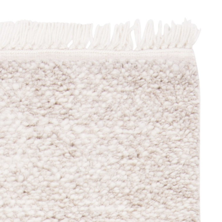 Handmade Beige Wool Flatweave 8' x 10' Rug