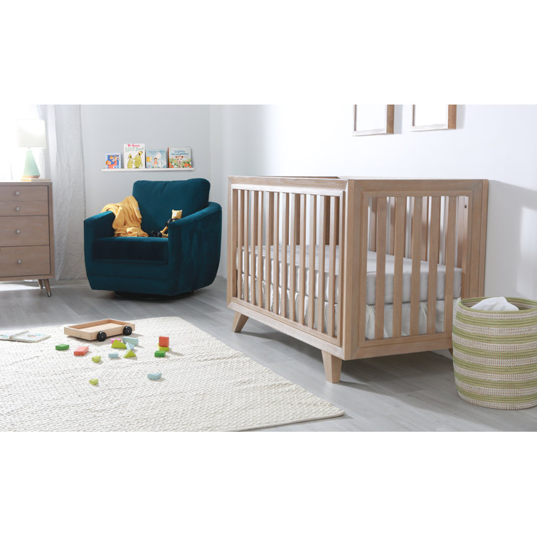 Wooster Almond 3-in-1 Convertible Crib with Multi-Level Paneling
