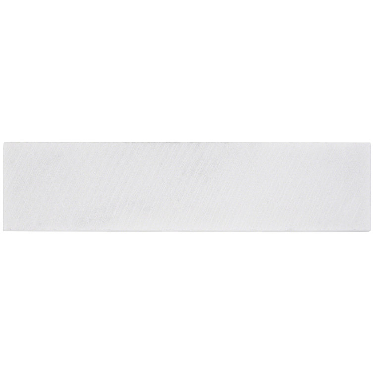 Carrara White 2x8 Honed Marble Subway Tile
