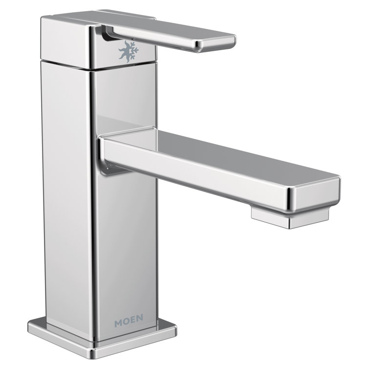 Modern Black Chrome 6'' High Single Hole Brass Bathroom Faucet