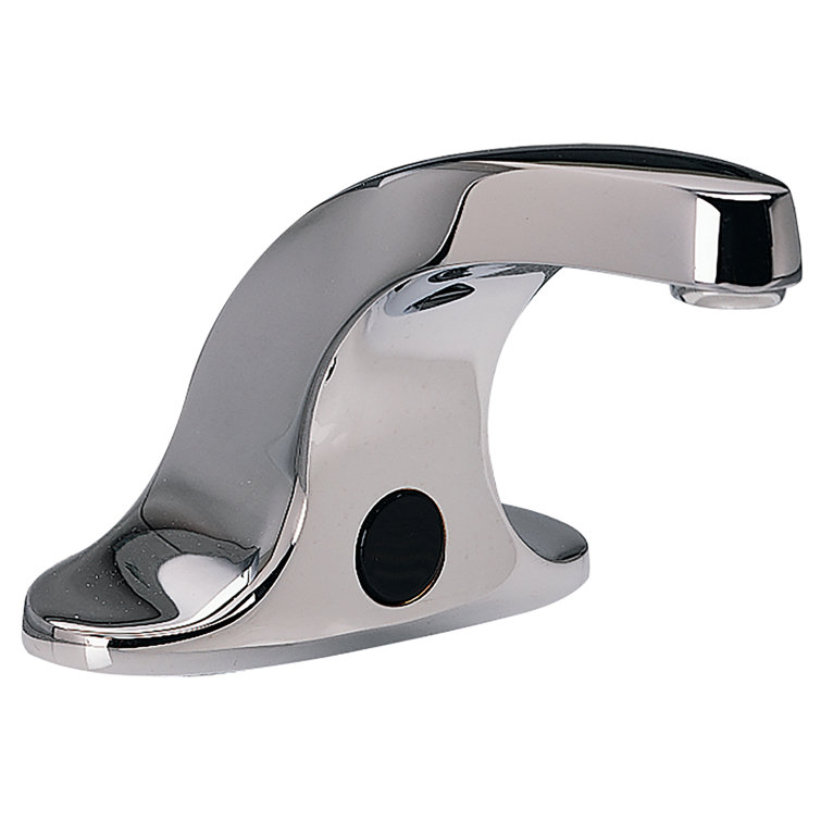 Polished Chrome Sensor-Activated Bathroom Sink Faucet