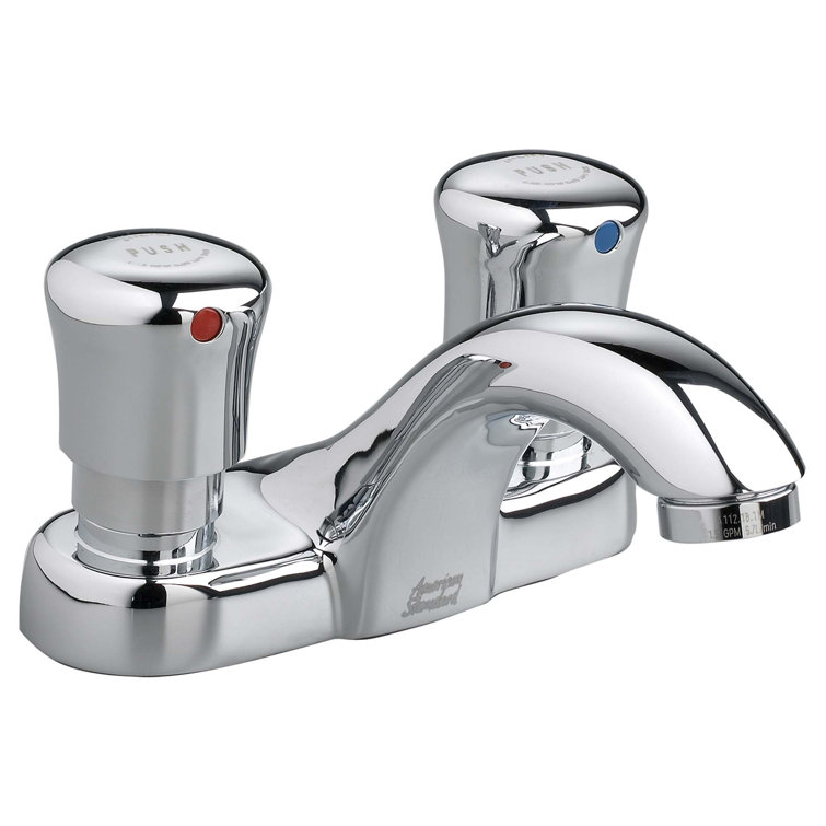 Chrome Double Handle Centerset Bathroom Faucet