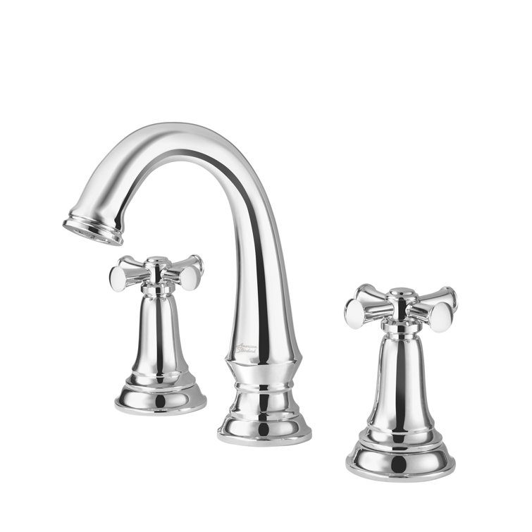 Delancey Polished Chrome 7.75" High 2-Handle Modern Bathroom Faucet