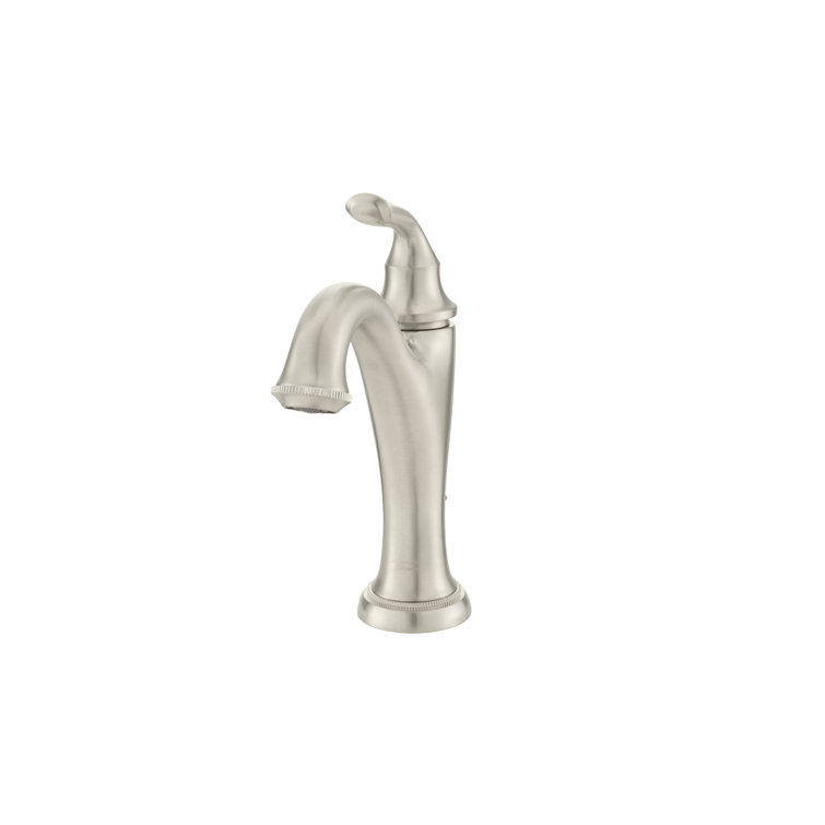 Patience Brushed Nickel Single-Hole Bathroom Faucet with Drain