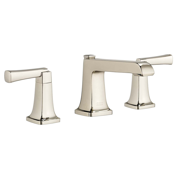 Polished Nickel 8-Inch Widespread 2-Handle Bathroom Faucet