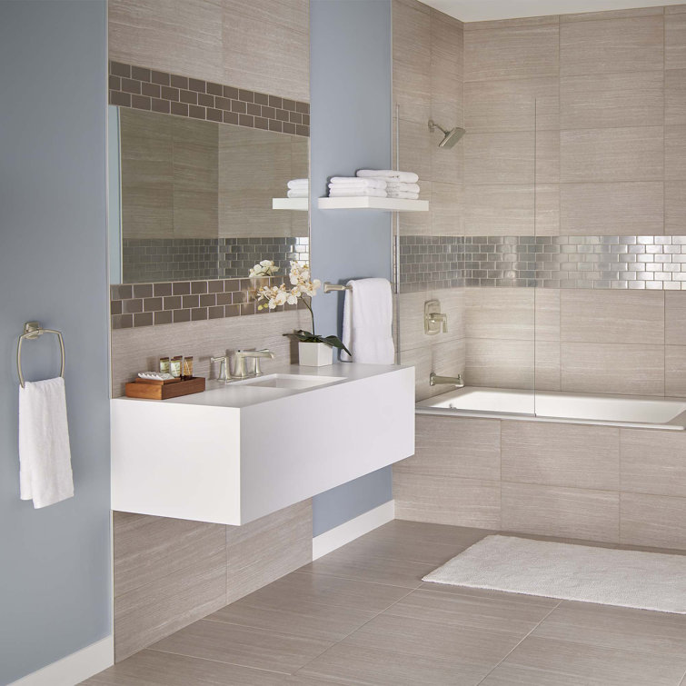 Townsend Elegance Brushed Nickel Widespread Bathroom Faucet
