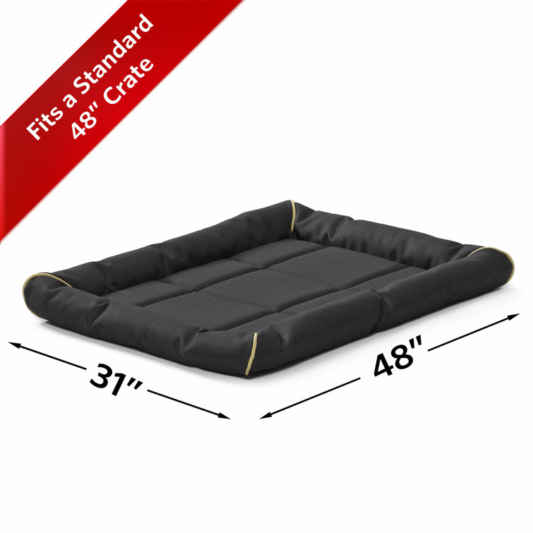 Extra Large Brick Red Polyester Ultra-Durable Dog Bed
