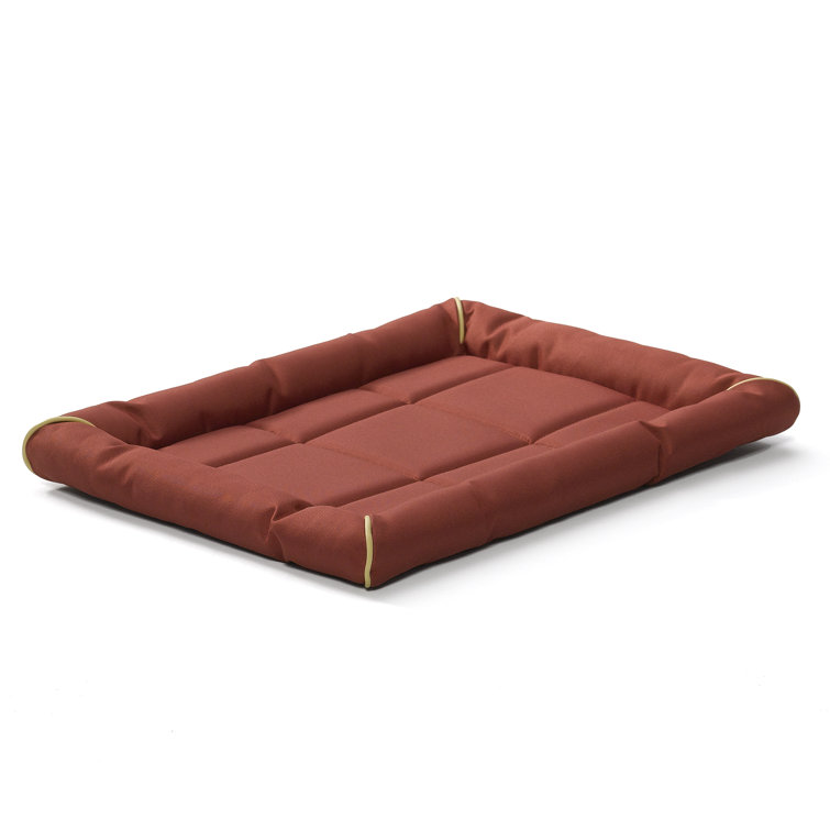 Extra Large Brick Red Polyester Ultra-Durable Dog Bed