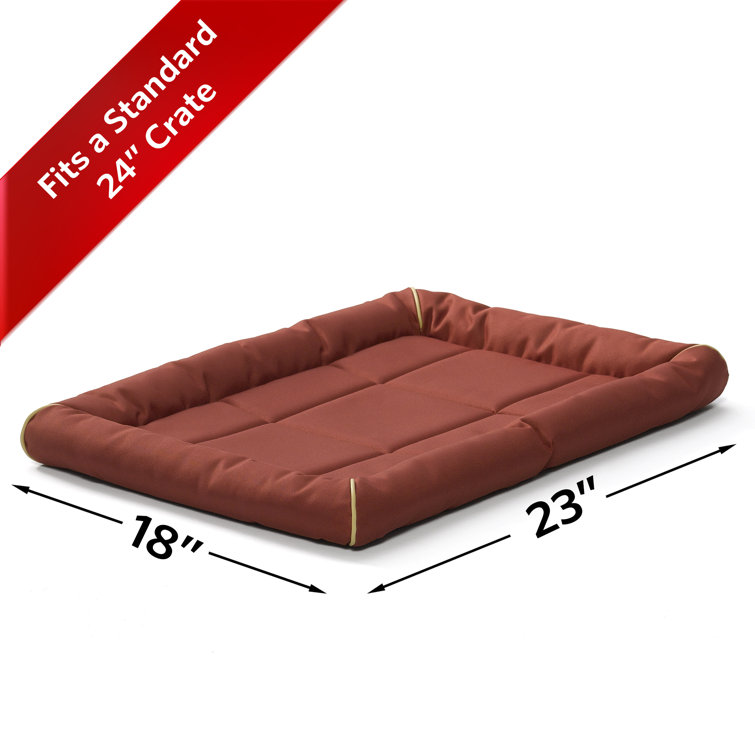 Extra Large Brick Red Polyester Ultra-Durable Dog Bed