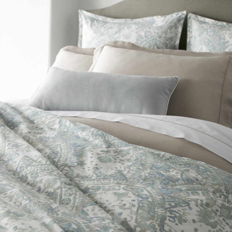 Seville Platinum Cotton Twin Duvet Cover