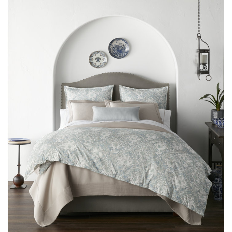 Seville Platinum Cotton Twin Duvet Cover