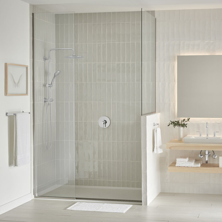 Polished Chrome Modern Widespread Bathroom Faucet with Lever Handles