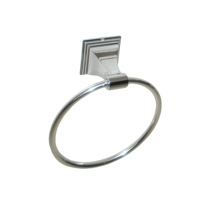 Leonard Polished Chrome Wall Mounted Towel Ring