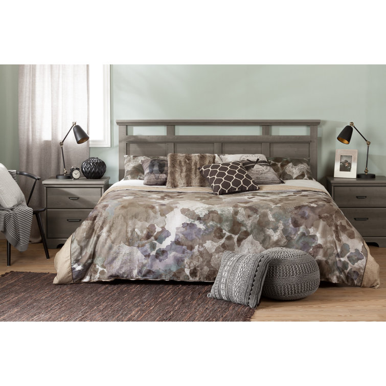 Versa Gray Maple King Wood Headboard