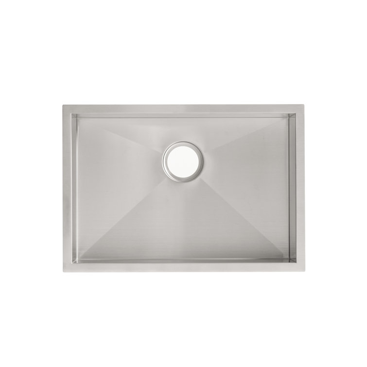Tourner 26 x 18 Brushed Stainless Steel Single Basin Undermount Kitchen Sink