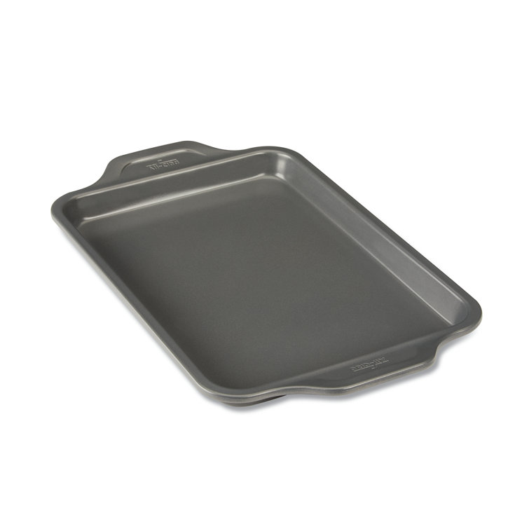 Gray Non-Stick Aluminum Quarter Sheet Pan with Handles