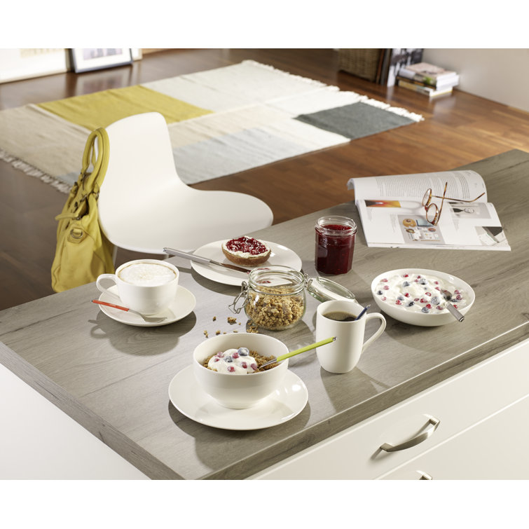 White Premium Porcelain Round Serving Bowl for Salad and Dessert