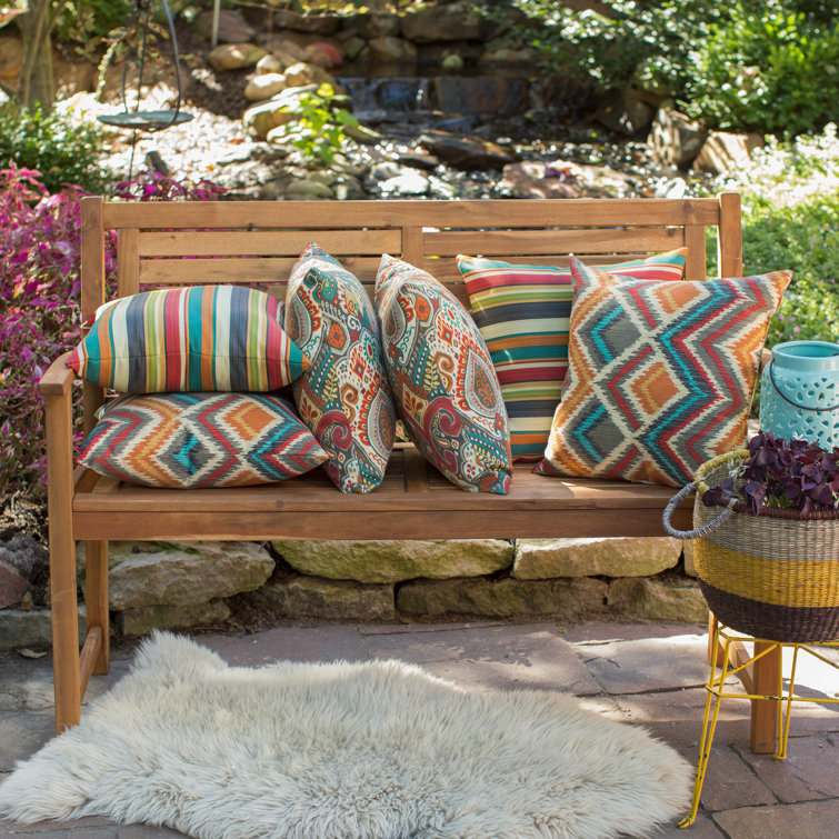 Surreal Multicolor 17" Square Outdoor Throw Pillow Set