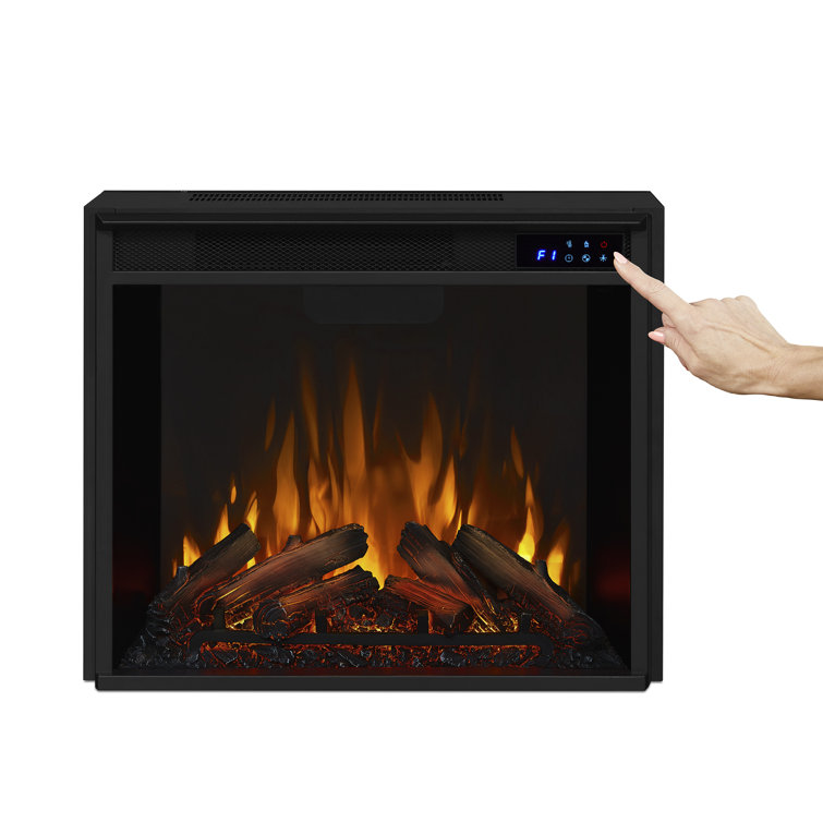 Frederick 72'' White Wood TV Stand with Electric Fireplace